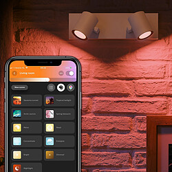 Acheter Philips Hue Lot de 2 spots connectés ARGENTA - 2x5.7W - Blanc - White & Color Ambiance