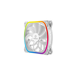 Enermax SquA RGB - Blanc - 1 ventilateur ultra-silencieux - 12 cm PWM Ventilateur pour boitier PC - 1 ventilateur 12 cm PWM