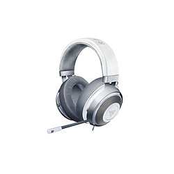 Razer KRAKEN Mercury Micro Casque gamer - Son Stéréo - Compatible PC, PS4 et Xbox One  - Connexion filaire Jack 3.5 mm - Blanche