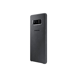 Coque SAMSUNG Note 8 alcantara gris foncé