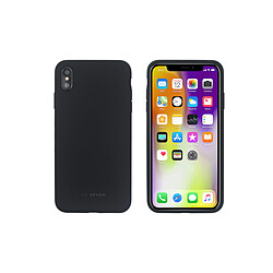 So Seven Coque Smoothie Silicone iPhone XS Max - Noire Finition douce - Protection contre les chocs et les rayures