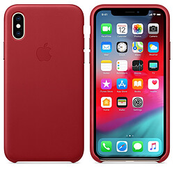 Avis Apple iPhone XS Leather Case - (PRODUCT)RED