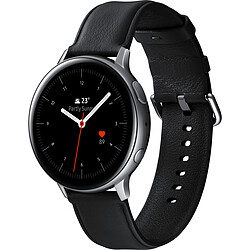 Samsung Montre connectée Mixte Galaxy Watch Active 2 SM-R820NSSAXEF - Bracelet Cuir Noir