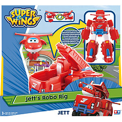 Super Wings - Véhicule Transformable en robot ''Transforming Cruiser'' 18 cm - JETT - YW720311