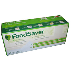 Foodsaver Lot de 32 sacs pour mise sous vide FSB3202-I