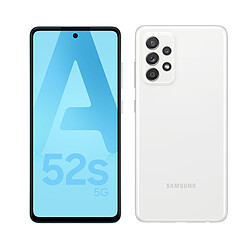 Samsung Galaxy A52S - 128Go - 5G - Blanc · Reconditionné Smartphone 6,5" Super AMOLED FHD+ - Snapdragon 778G - RAM 6Go - NFC/Bluetooth 5.0 - 4500 mAh - Charge rapide 25W - Caméra 64MP - Android 11