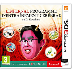 Nintendo L'infernal programme d'entraînement cérébral du Docteur Kawashima - 3DS L'infernal programme d'entraînement cérébral du Docteur Kawashima - 3DS