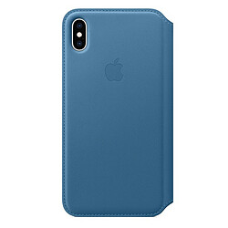 Apple iPhone XS Max Leather Folio - Bleu Cape Cod