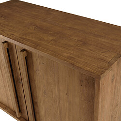 MACABANE Buffet 2 portes, 1 étagère en bois de teck recyclé pas cher