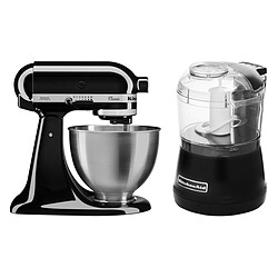 Classic 5K45SSEOB Robot pâtissier - Noir + Hachoir Kitchenaid 5KFC3515 Noir