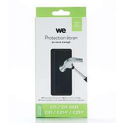 WE Verre trempé REALME C11 / C11 2021 / C21 / C21-Y / C25Y: Protection écran - anti-rayures - anti-bulles d'air - ultra-résistant - dureté 9H Glass