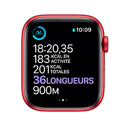 Avis Apple Watch Series 6 - GPS+Cellular - 40 - Alu Rouge / Bracelet Sport PRODUCT RED - Regular
