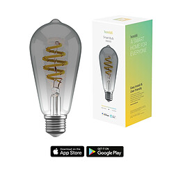 Hombli E27 CCT ST64-Smokey Hombli Smart Ampoule Filament E27 ST64 - Fumée - Edison - Lumière blanche chaude