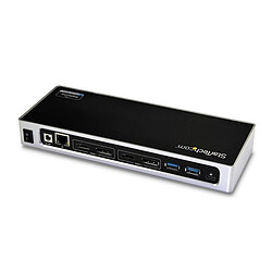 StarTech.com Station d'accueil PC double affichage 4K - Double HDMI, double DP, ou HDMI et DP 60 Hz - USB-C/USB 3.0