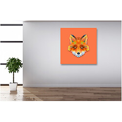 DECLIKTABLEAU Tableau Animaux Renard Orange 80X80 