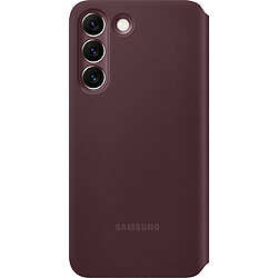 Avis Samsung Coque smartphone EF-ZS901CE Folio SamsS22 Clear View Cover Bordeaux