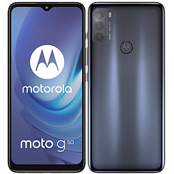 Motorola Moto G50 5G - 4/64 Go - Gris sidéral Smartphone 6,5" HD+ - Snapdragon 480 Octo-Core - RAM 4Go - NFC/Bluetooth 5.0 - 5000 mAh - Charge rapide 10W - Caméra 48 MP - Android 11