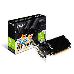 MSI GeForce GT 710 2 Go DDR3 Carte graphique GeForce GT 710 2 Go DDR3