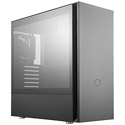 Cooler Master Ltd Silencio S400 TG (Argent) Boîtier Mini Tour Silencieux avec Fenêtre en Verre Trempé