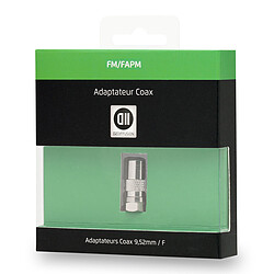 Adaptateur coaxial femelle 9,52mm/fiche SAT mâle D2 Diffusion