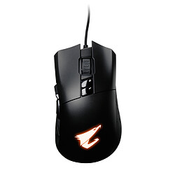 AORUS M3 - RGB Souris gamer - Rétroéclairage 16,7 millions de couleurs - Filaire - USB - capteur optique - 6400 dpi - 7 boutons - Droitier - Noire