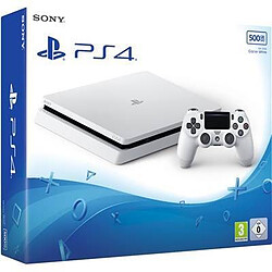 Sony Console PS4 Slim - 500 Go - Blanc Console PS4 Slim - 500 Go - Blanc - 1 manette