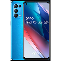 OPPO Find X3 Lite 5G - 8/128 Go - Bleu Smartphone 6,43" AMOLED FHD+ 90Hz - Snapdragon 765 5G - RAM 8Go - 4300 mAh - Charge rapide 65W - Caméra 64MP - ColorOS 11.1 basé sur Android 11