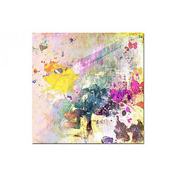 DECLIKTABLEAU Tableau Abstrait Ton Multicolore Maelo 80X80 cm 