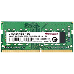 Transcend JetRAM -  16 Go - DDR4 - SO DIMM 260 broches - 2666 MHz - CL19