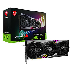 MSI GeForce RTX 4070 Ti GAMING X TRIO 12Go 12 Go GDDR6X - HDMI/Tri DisplayPort - DLSS 3 - PCI Express 4.0 16x 