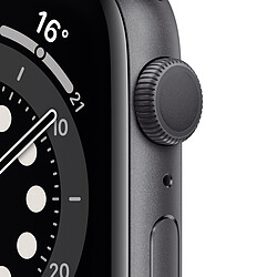 Apple Watch Series 6 - GPS - 44 - Alu Gris Sidéral / Bracelet Sport Noir- Regular · Reconditionné pas cher