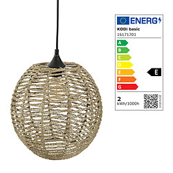 3S. x Home Suspension en Rotin Boule RANA Naturel