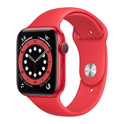 Apple Watch Series 6 - GPS - 44 - Alu Rouge / Bracelet Sport PRODUCT RED · Reconditionné Montre connectée - Aluminium - Étanche - GPS - Cardiofréquencemètre - Écran Retina Always On - Wi-Fi 5 GHz / Bluetooth - watchOS 7 - Bracelet Sport 44 mm S/M/L