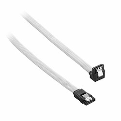 Cablemod ModMesh SATA 3 Cable 60cm - Blanc CableMod ModMesh SATA 3 Cable 60cm - Blanc 