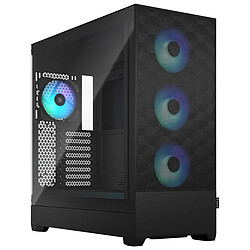 Fractal Design Pop XL Air RGB TG (Noir) Boîtier Moyen Tour Noir avec fenêtre en verre trempé et rétroéclairage RGB