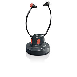 Thomson Casque sans fil WHP6309BT ''Senior 4-en-1''  Connexion optique via Toslink/ODT, Bluetooth, fiche jack mâle 3,5 mm et raccordement RCA - Station de charge - Plug/Pair & Play