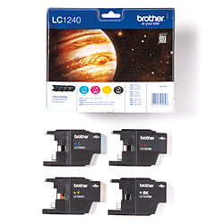 Brother LC1240VALBP pack de 4 cartouches d'encre noir/cyan/magenta/jaune authentiques 