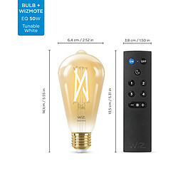 Avis WiZ 2 ampoules connectées E27 - Blanc variable + Télécommande