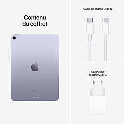 Apple iPad Air WiFi - 5ème génération - WiFi - 8/256 Go - Mauve pas cher