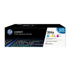 Toner HP 304A - CF372AM cyan, magenta, jaune Pack de 3