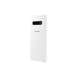 Samsung Coque Silicone Galaxy S10 - Blanc