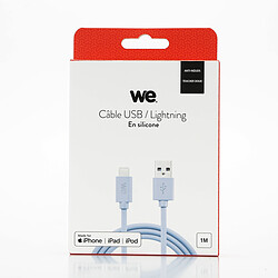 Avis We Câble USB/Lightning en silicone - 1m - bleu