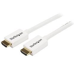 StarTech.com Câble HDMI haute vitesse Ultra HD 4k de 3m - M/M - Blanc StarTech.com Câble HDMI haute vitesse Ultra HD 4k de 3m - Cordon HDMI CL3 pour installation murale - M/M - Blanc