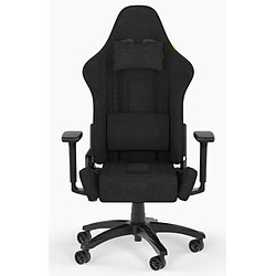 Corsair TC100 RELAXED Fabric (tissu) - Noir  Inclinable Siège Gamer inclinable 160° - rembourrage Tissu doux - résistant à 120 kg max