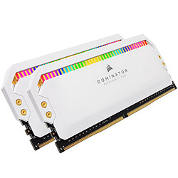 Corsair Dominator Platinum - 2 x 8 Go - DDR4 3600 MHz - RGB - Blanc