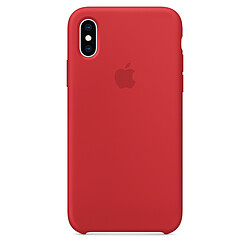 Apple iPhone XS Silicone Case - (PRODUCT)RED Coque en silicone pour iPhone XS - Compatible charge sans fil - Doublure en microfibre - Finition lisse