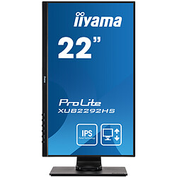 IIYAMA 21,5' ULTRA MINCE, dalle IPS, 1920x1080, 250cd/m2, haut-parleurs, DisplayPort, HDMI, VGA, 4ms, pied réglable en hauteur Ecran PC - 1920*1080 - Dalle IPS - 4 ms - HDMI/VGA/DisplayPort