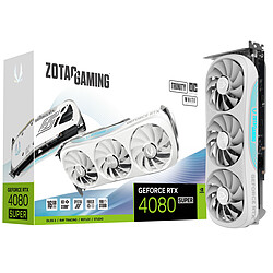 ZOTAC GeForce RTX 4080 SUPER Trinity OC WHITE EDITION DLSS 3  - 16 Go GDDR6X - 1x HDMI/3x Display Port - PCI Express 4.0 16x