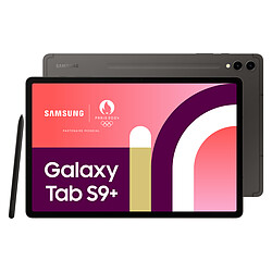 Samsung Galaxy Tab S9+ - 12/256Go - WiFi - Anthracite Tablette avec Galaxy AI - 12.4 pouces - Dynamic AMOLED - 120Hz - WiFi - Snapdragon 8 Gen 2 - 12/256Go - Batterie 10 090 mAh - Charge rapide jusqu'à 45W - Son AKG - Immersion Dolby Atmos - Android 13 - S Pen inclus
