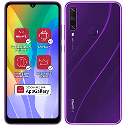 Huawei Y6p - Violet Smartphone 6,3'' HD+ - 4G - RAM 3 Go - ROM 64 Go - Huawei AppGallery (Services Google non intégrés) - Triple capteur photo 13MP